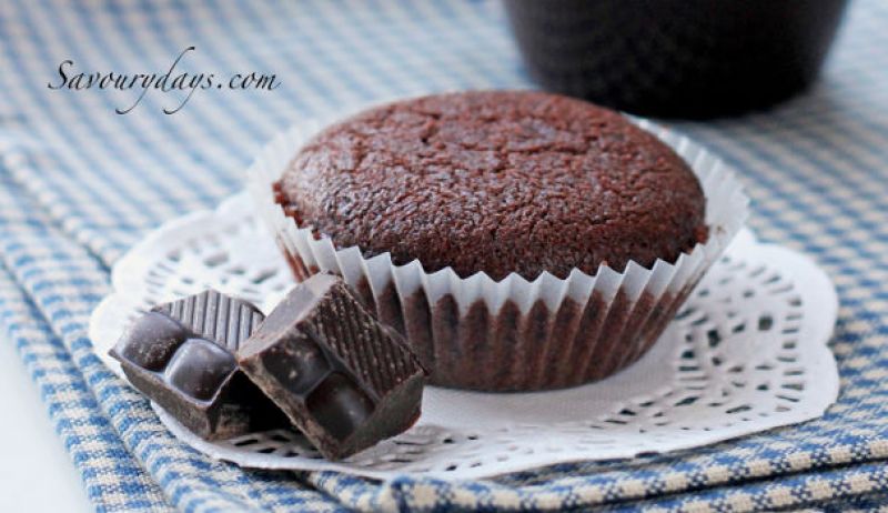 Chocolate butter cupcake
